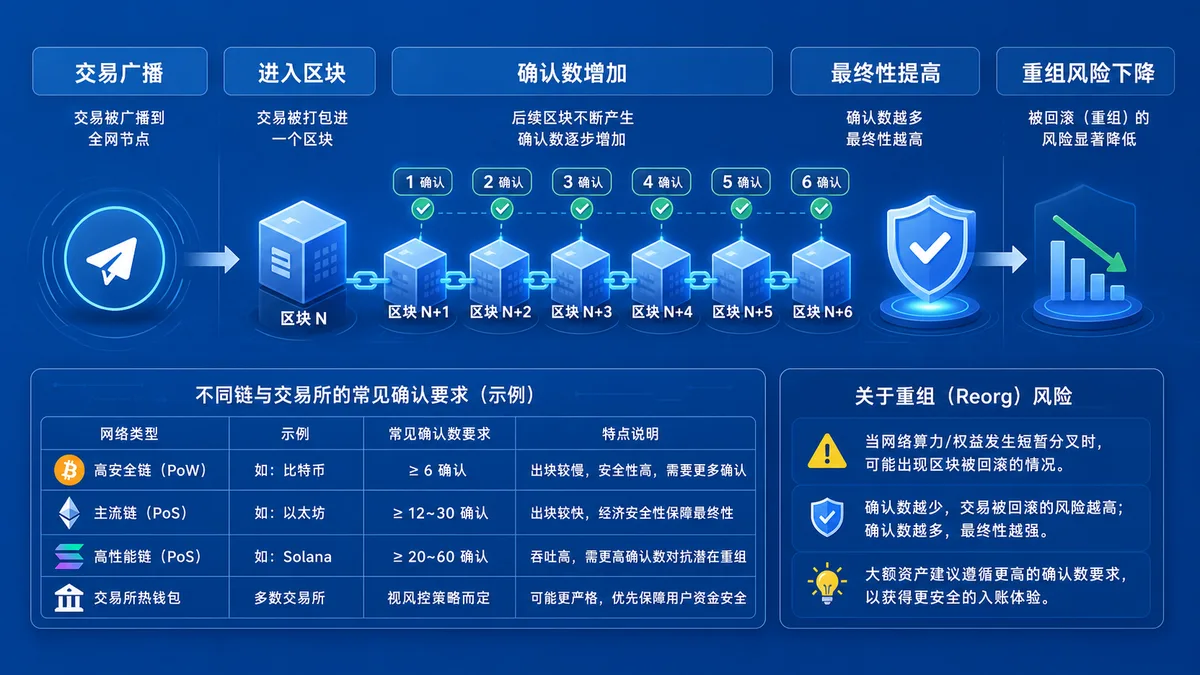 区块确认数是什么？到账风险怎么看 图 1
