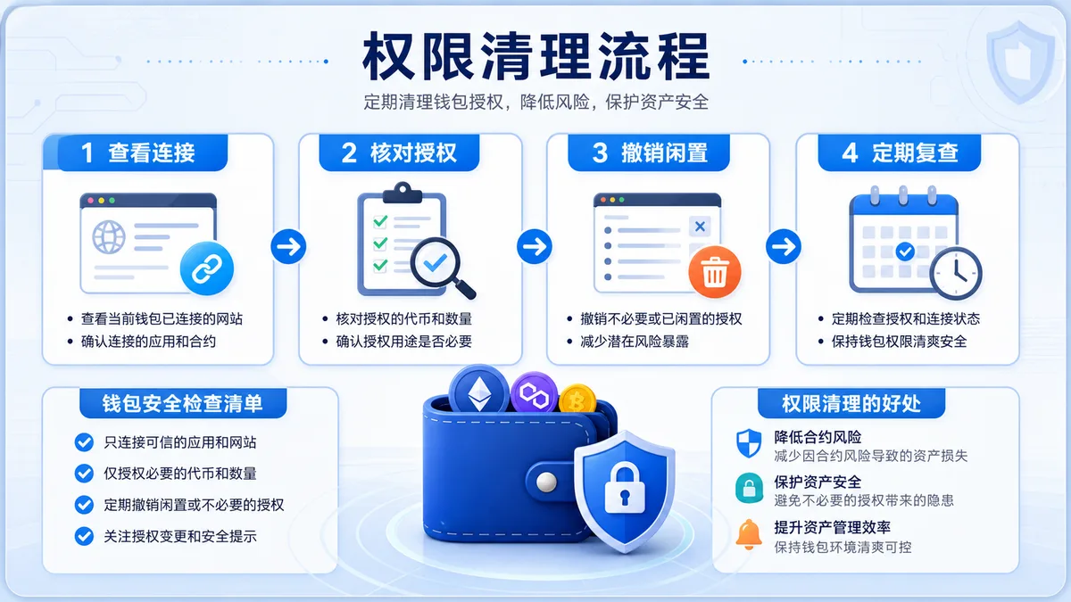 钱包连接权限怎么清理？ 图 1