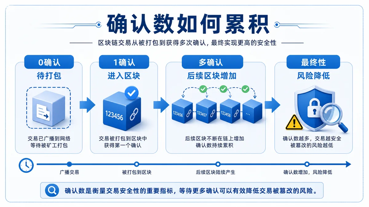 区块确认数是什么？到账风险 