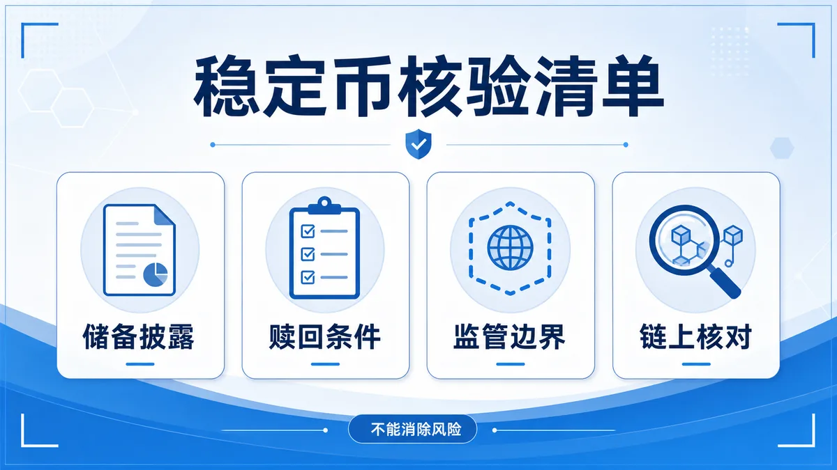 稳定币透明度怎么看？四项检查 