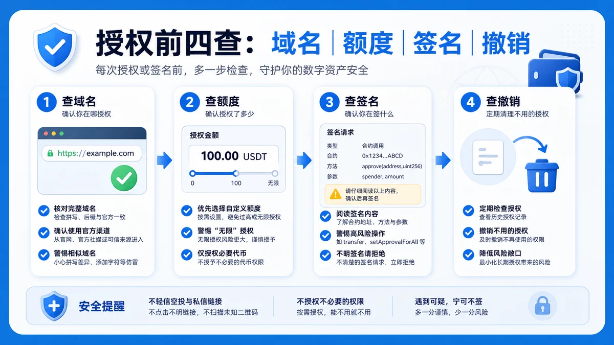 钱包权限检查清单怎么做？ 