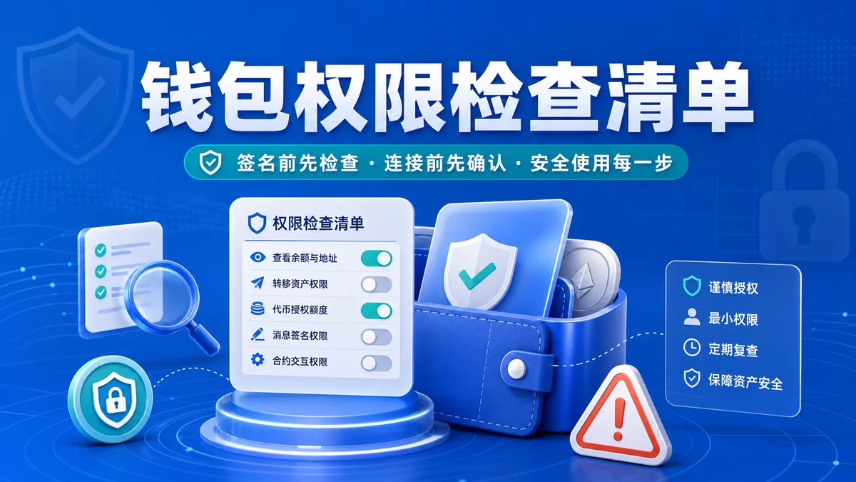 钱包权限检查清单怎么做？