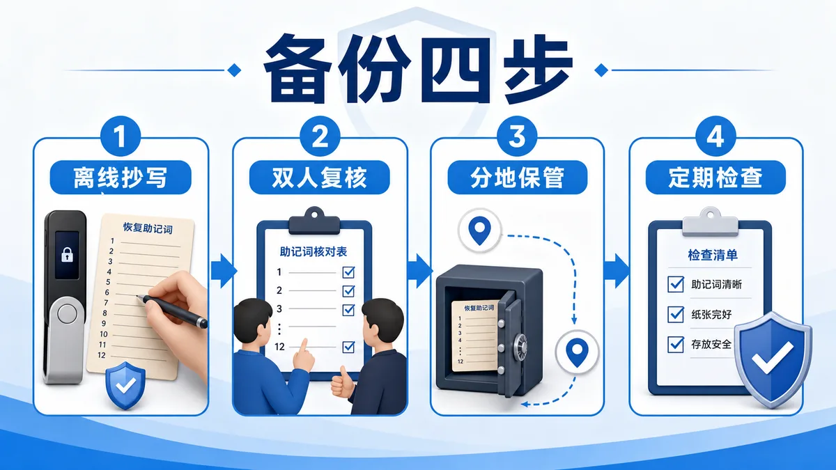 助记词备份怎么做才安全？ 
