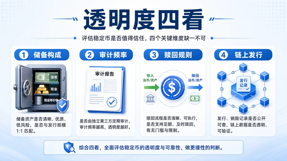 稳定币透明度怎么查？ 