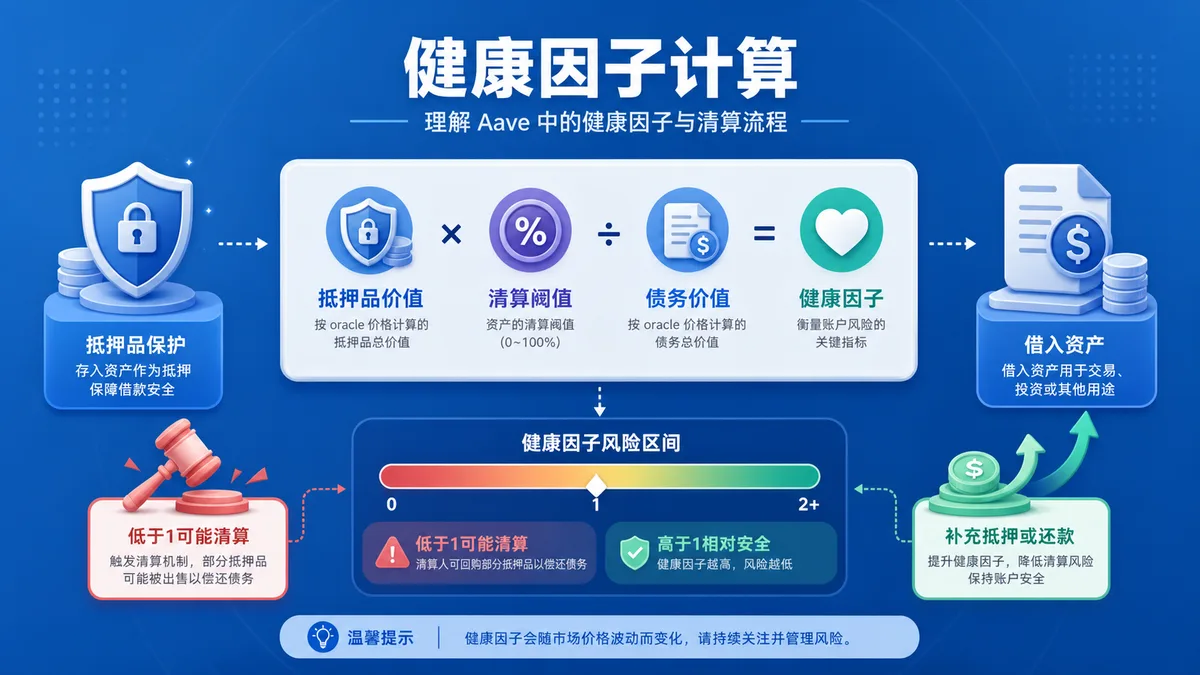 Aave健康因子是什么？清算怎么看 