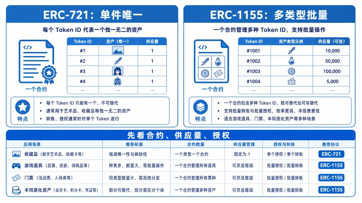 ERC-1155是什么？和ERC-721区别 