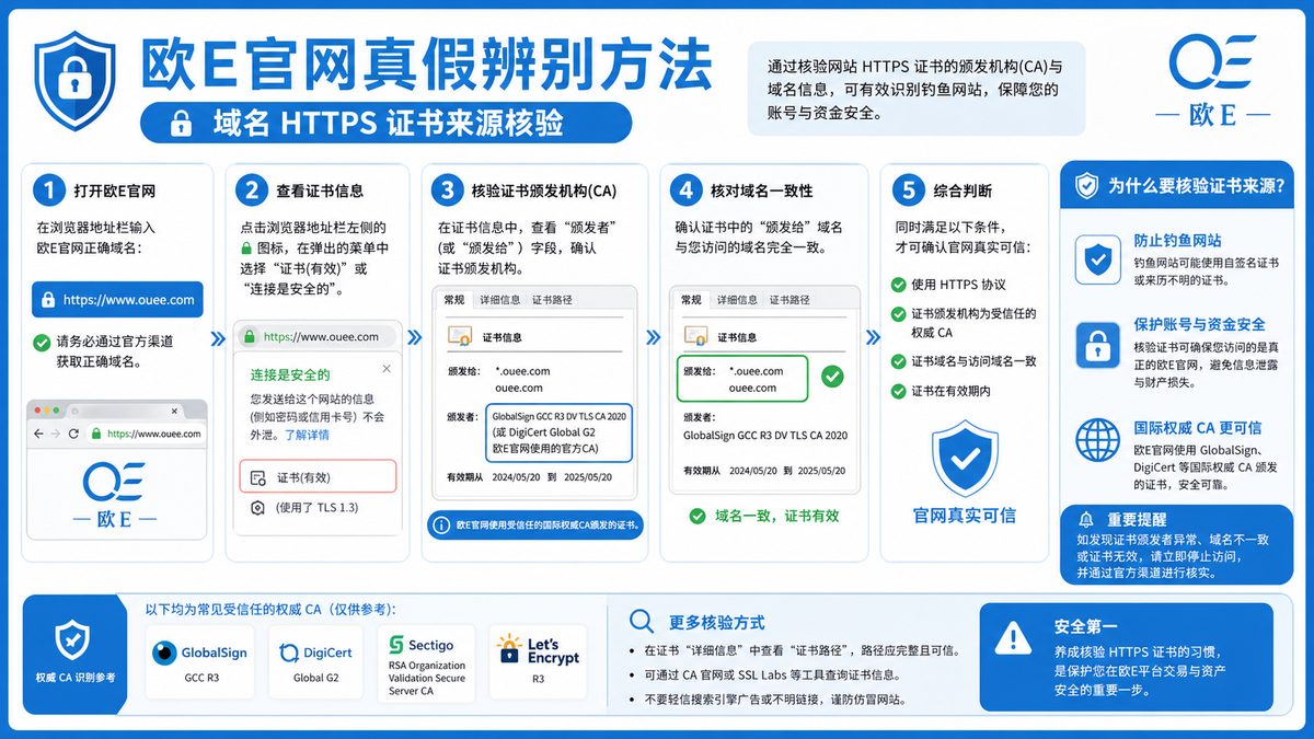 欧E官网入口怎么确认？从域名开始核验 图 1