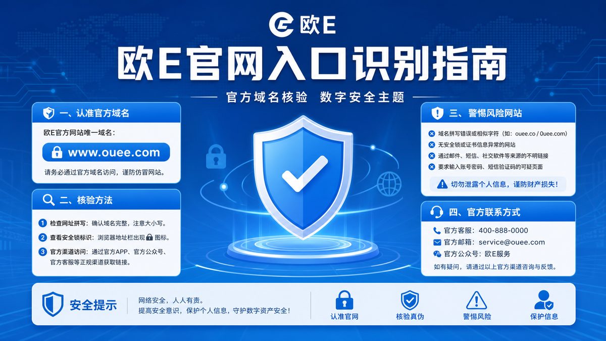 欧E官网入口怎么确认？从域名开始核验