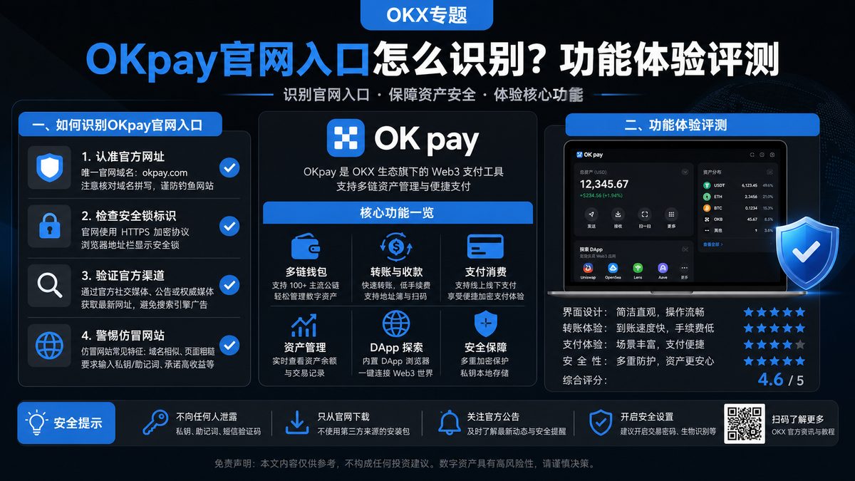 OKpay官网入口怎么识别？功能体验评测 图 1