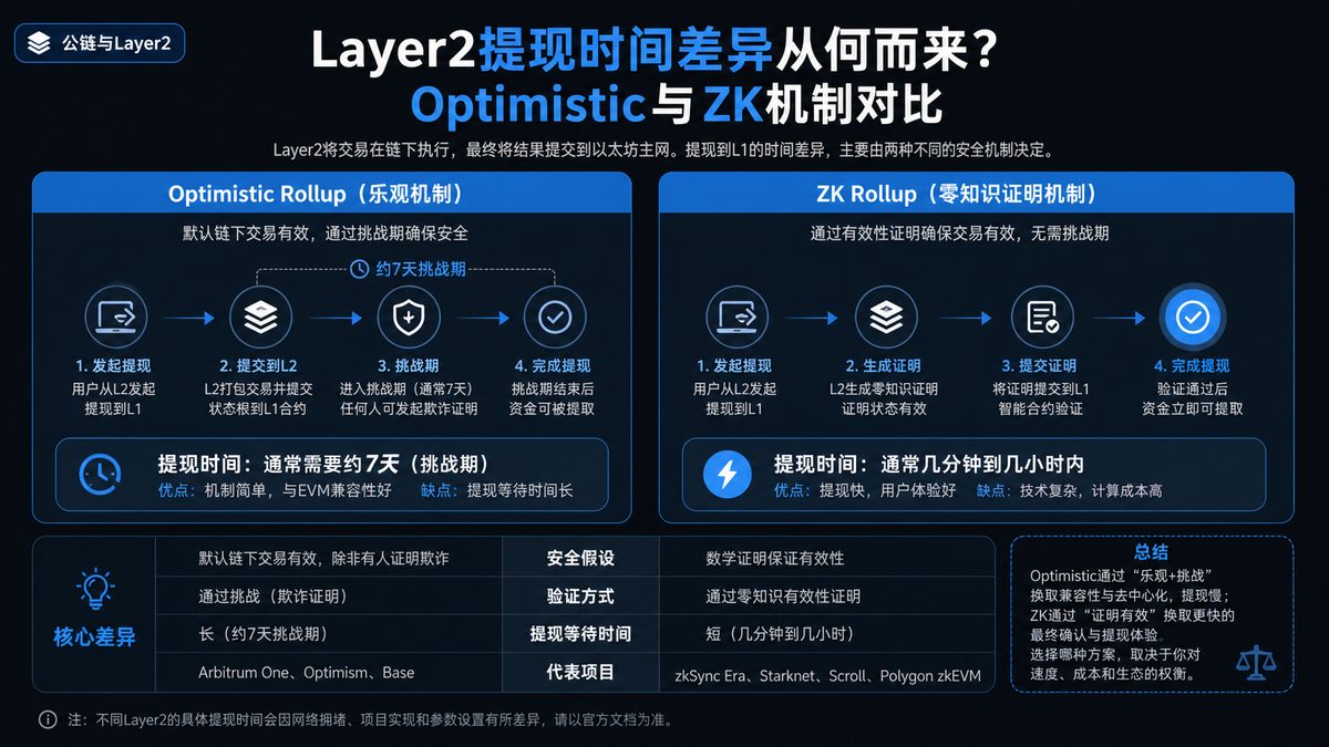 Layer2提现时间差异从何而来？Optimistic与ZK机制对比 图 1