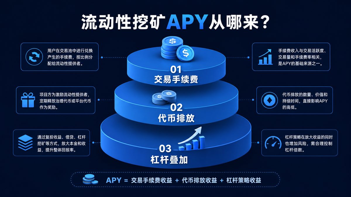 流动性挖矿APY从哪来？三层收益结构拆解
