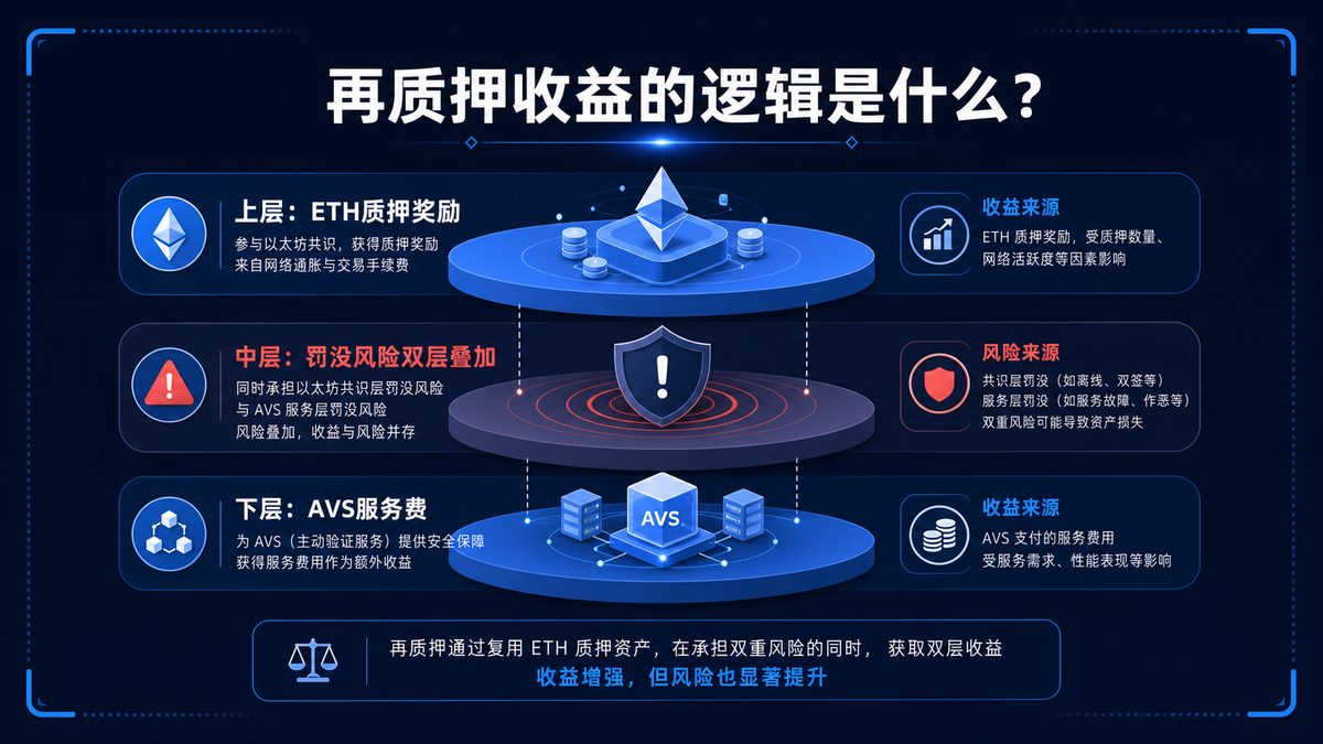 再质押收益的逻辑是什么？风险在谁身上