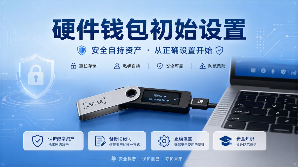 硬件钱包初始设置：开箱到转账核验