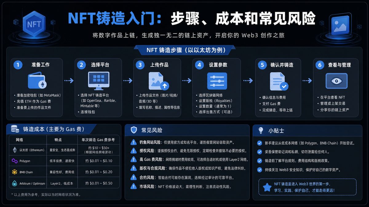 NFT铸造入门：步骤、成本和常见风险 图 1