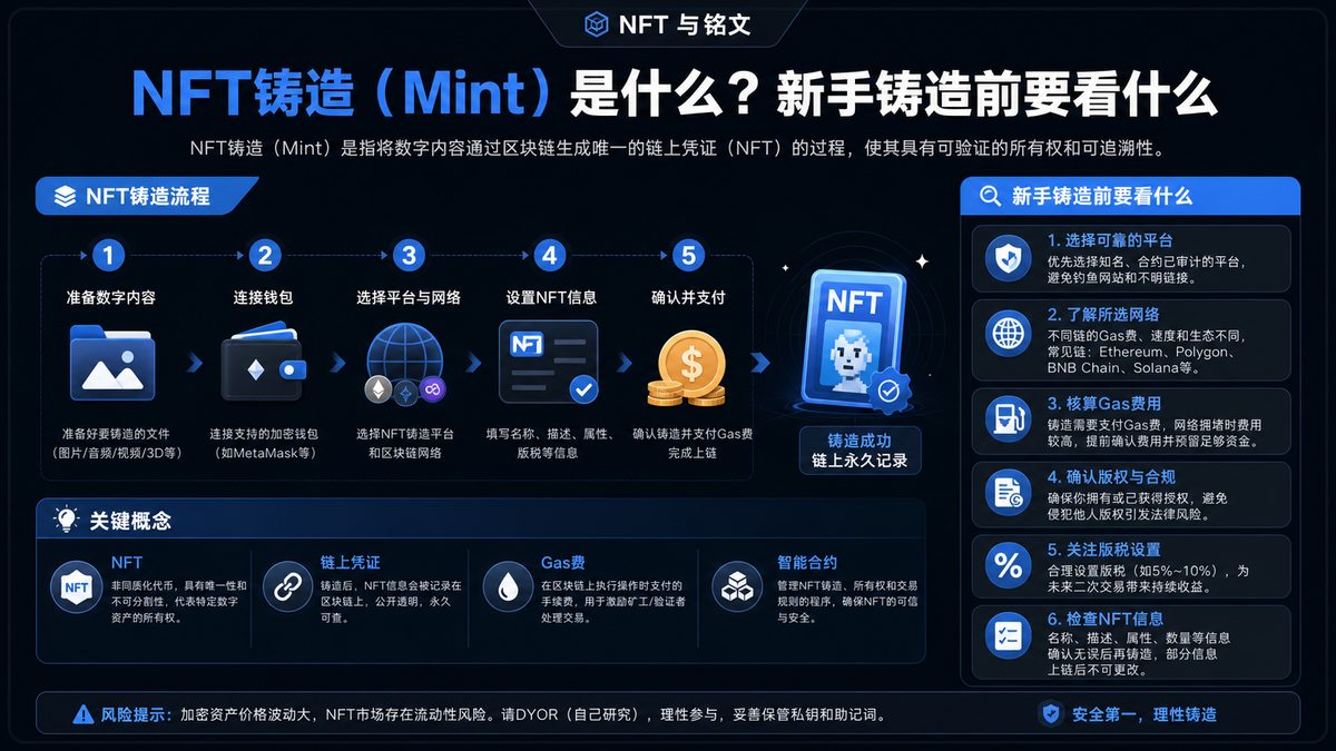 NFT铸造（Mint）是什么？新手铸造前要看什么 图 1