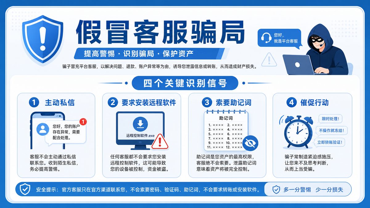 假冒客服骗局怎么识别？社交工程防骗清单 图 1