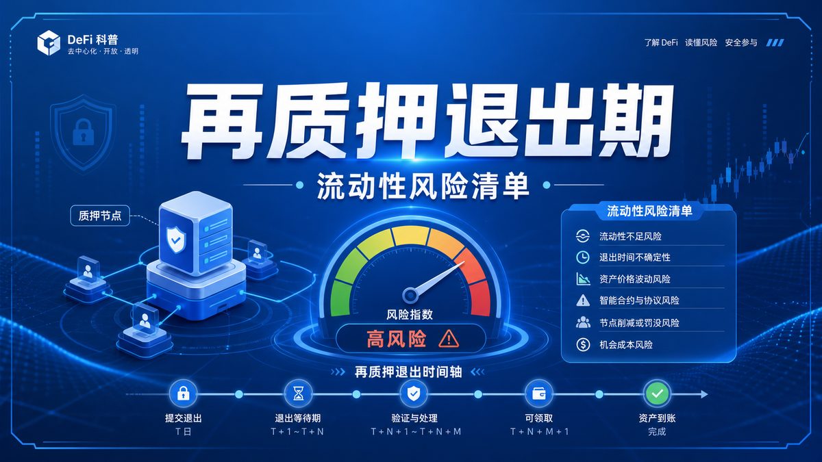 再质押退出期怎么看？流动性风险清单