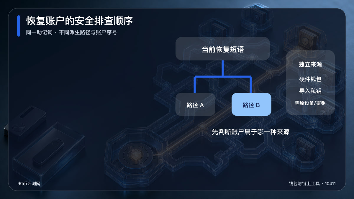 恢复助记词后账户找不到怎么办？ 图 1