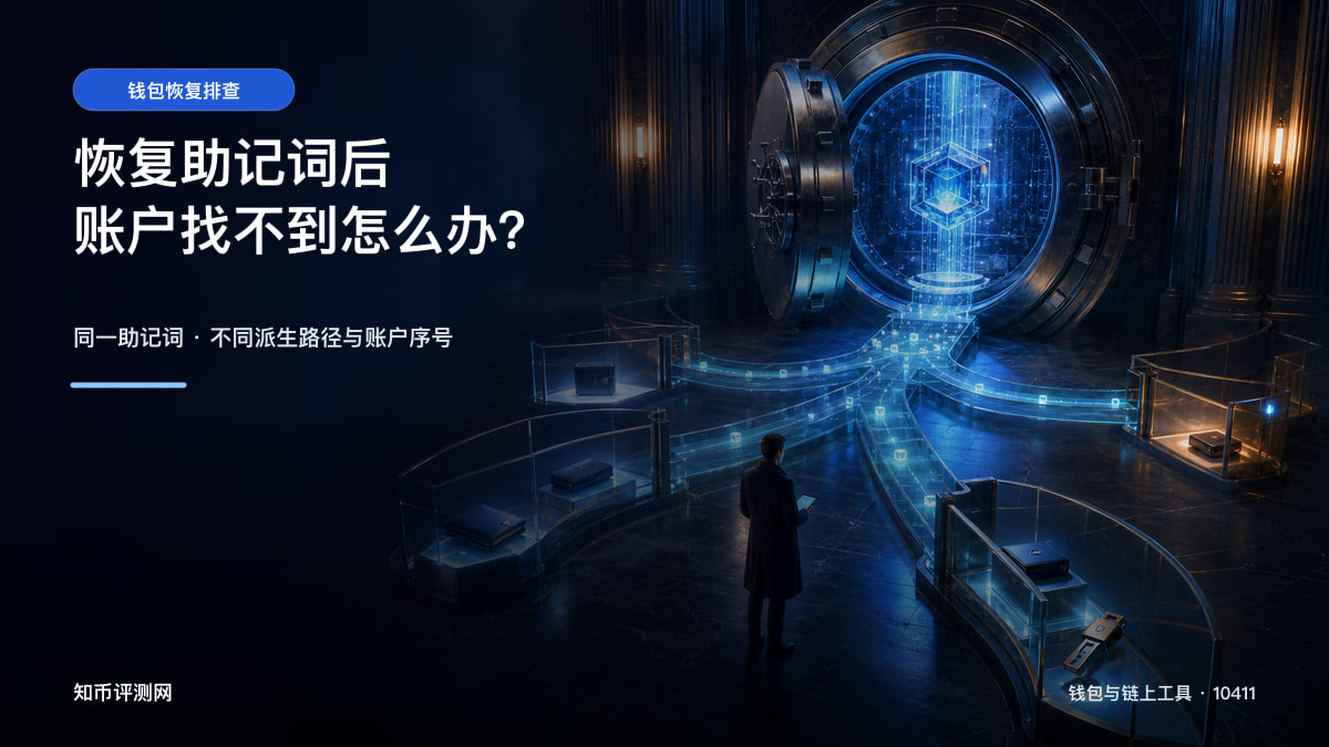 恢复助记词后账户找不到怎么办？