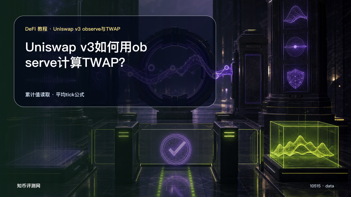 Uniswap v3如何用observe计算TWAP？