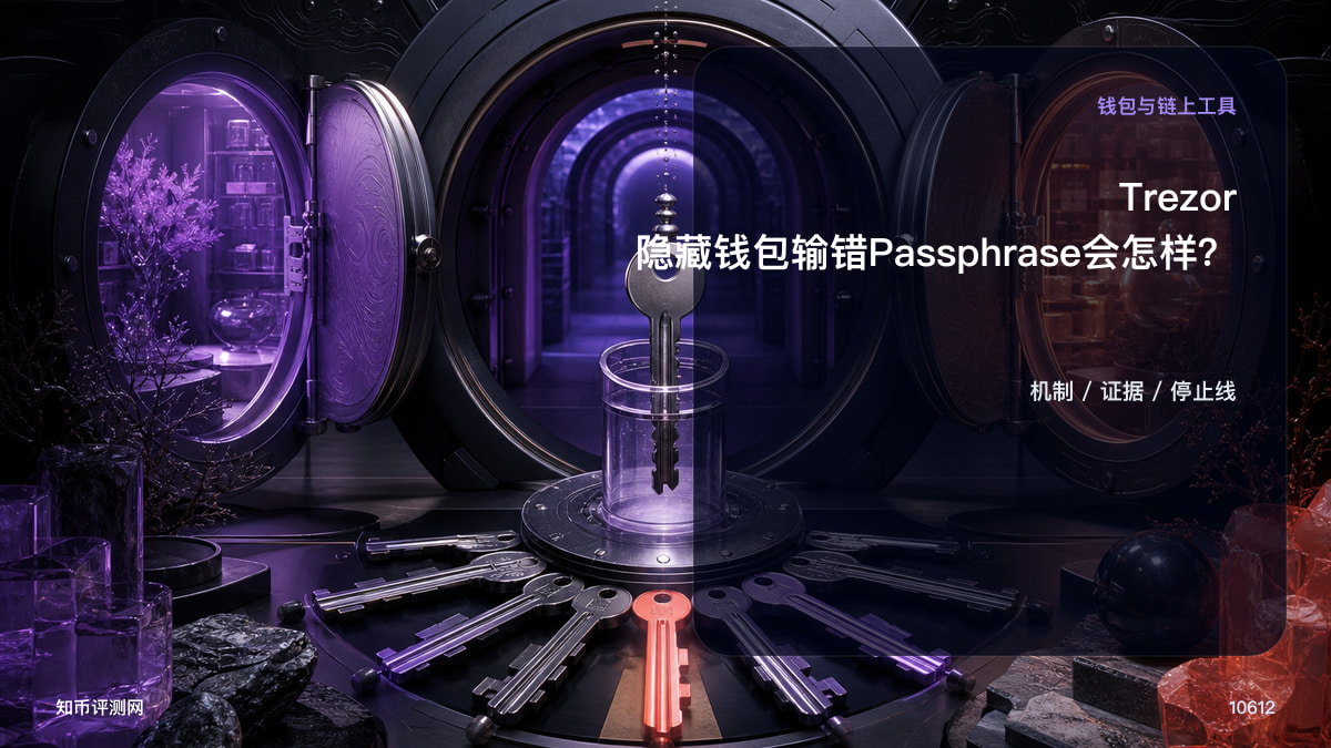 Trezor隐藏钱包输错Passphrase会怎样？