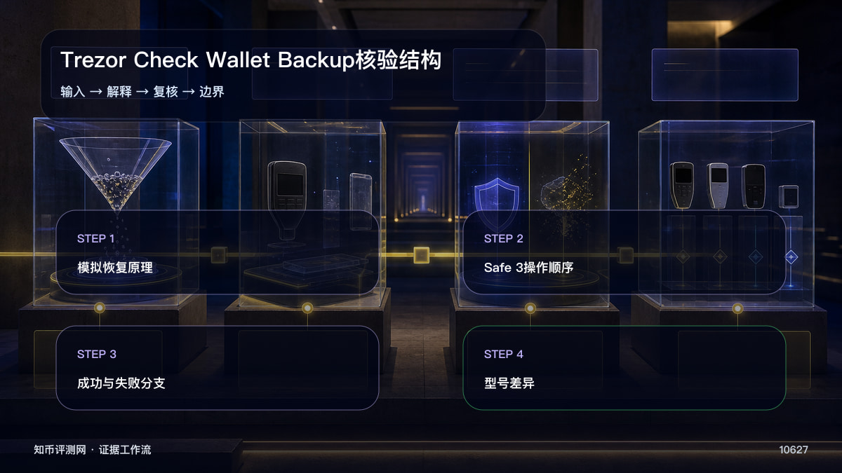 Trezor怎样验证钱包备份？ 图 1