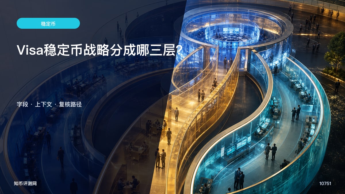 Visa稳定币战略分成哪三层？
