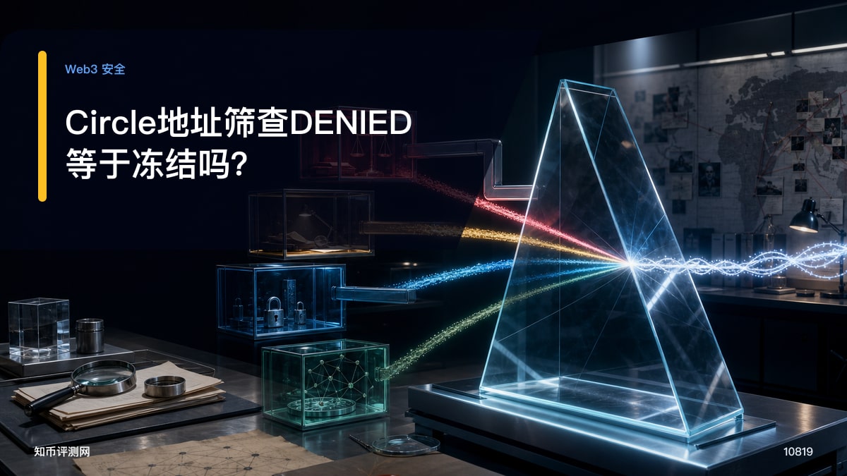 Circle地址筛查DENIED等于冻结吗？