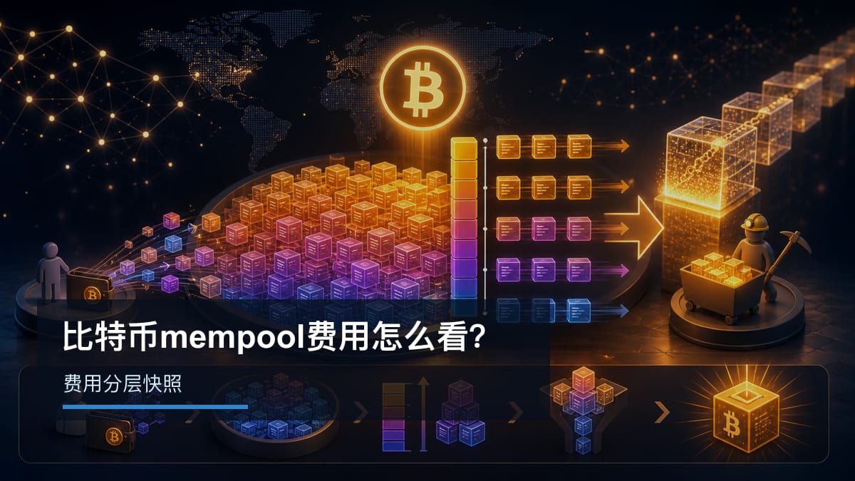 比特币mempool费用怎么看？