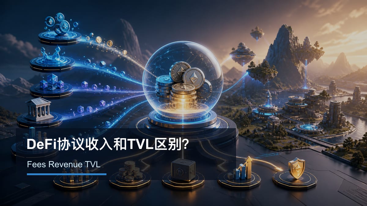 DeFi协议收入和TVL区别？