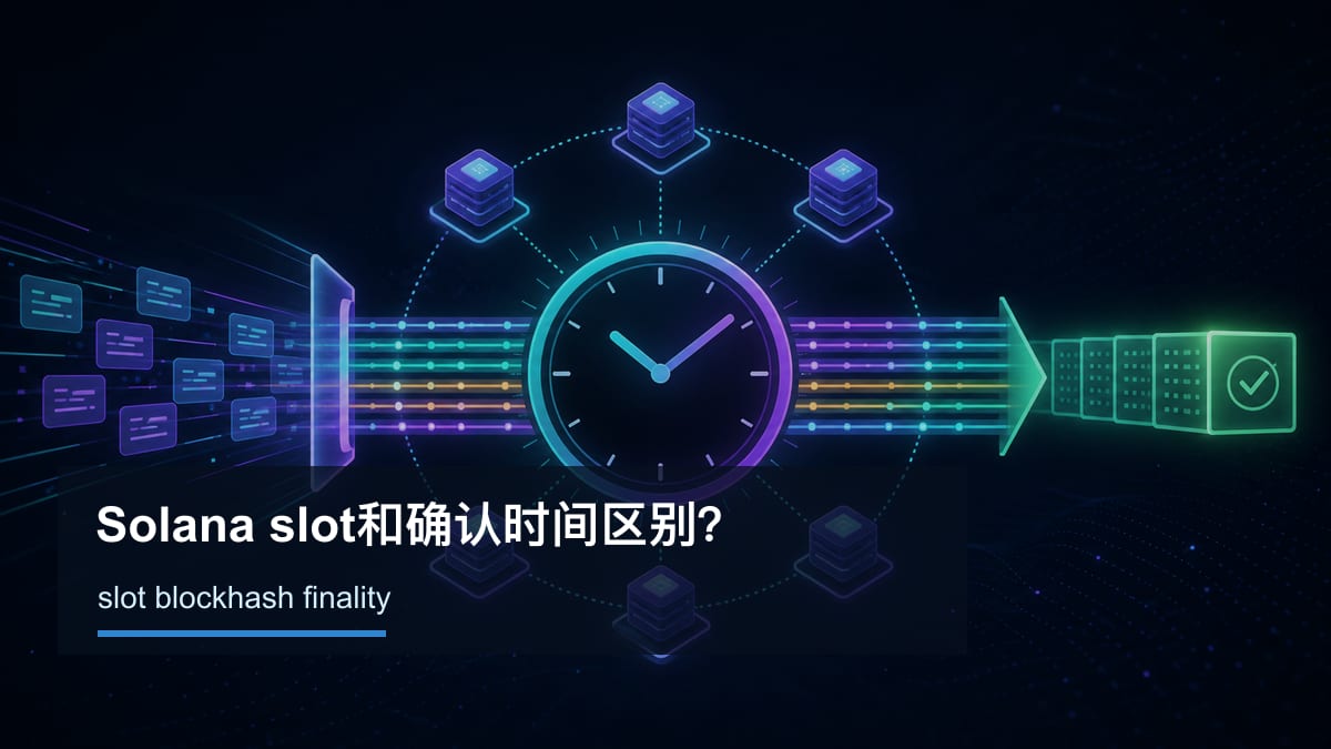 Solana slot和确认时间区别？