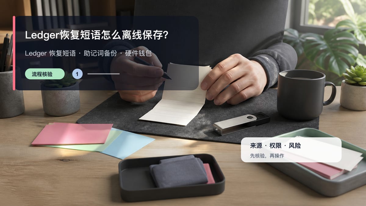 Ledger恢复短语怎么离线保存？ 图 1