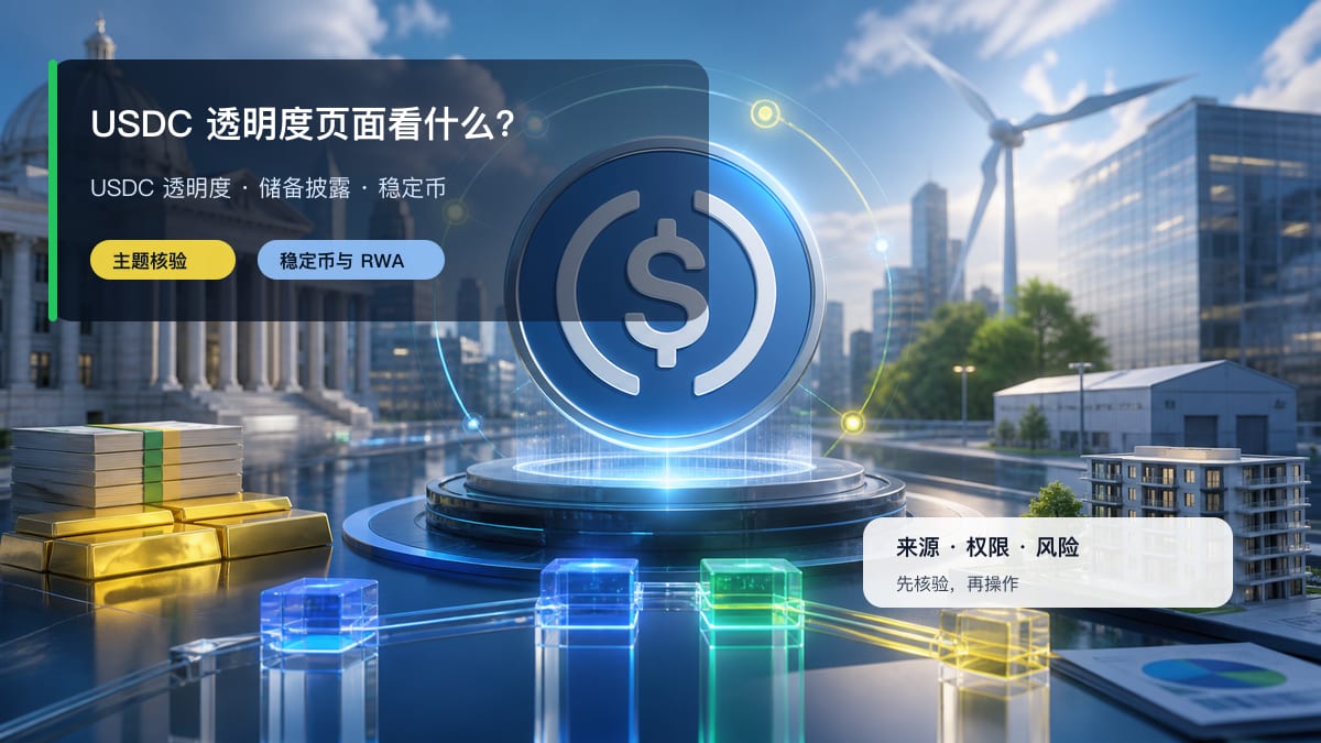 USDC 透明度页面看什么？