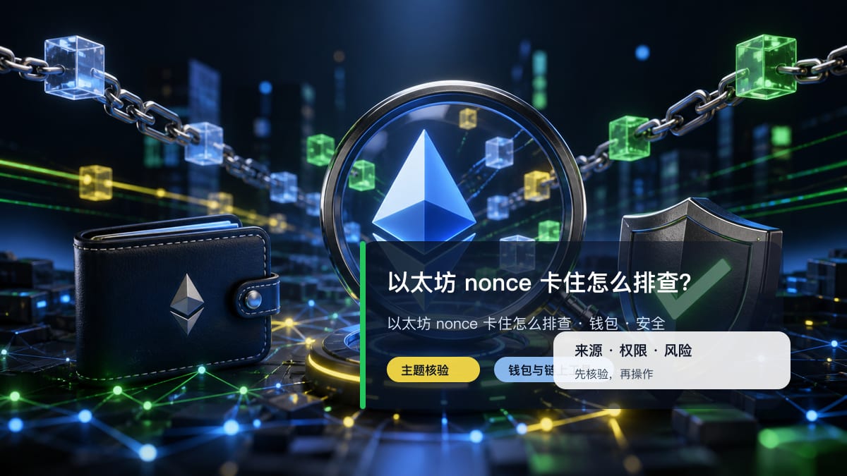 以太坊 nonce 卡住怎么排查？
