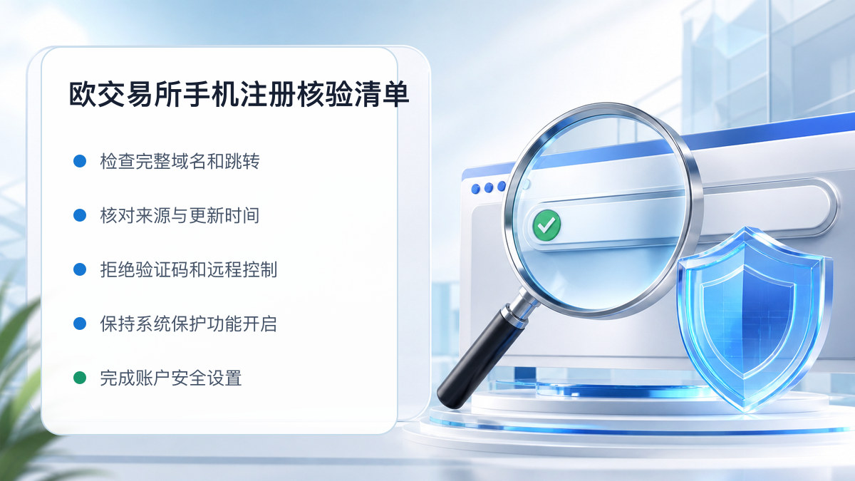 欧交易所手机注册：开户流程和防骗检查 图 1