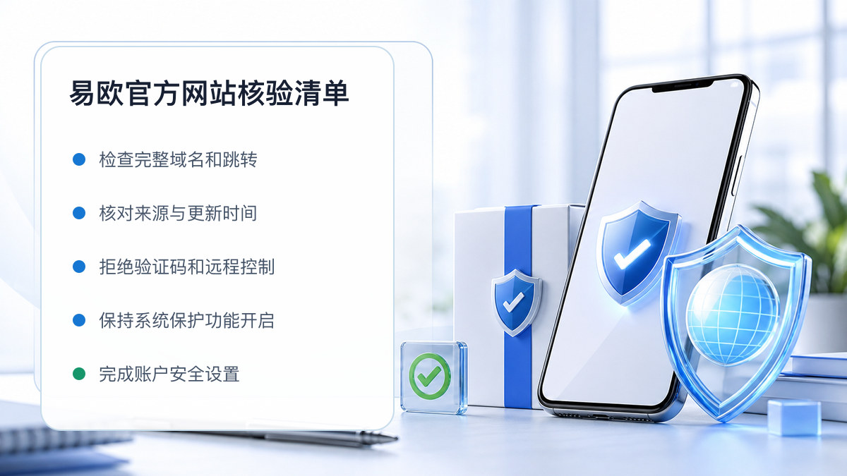 易欧官方网站：页面真实性检查方法 图 1