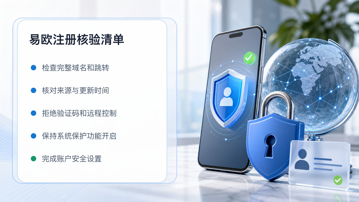 易欧注册：新用户注册核验清单 图 1