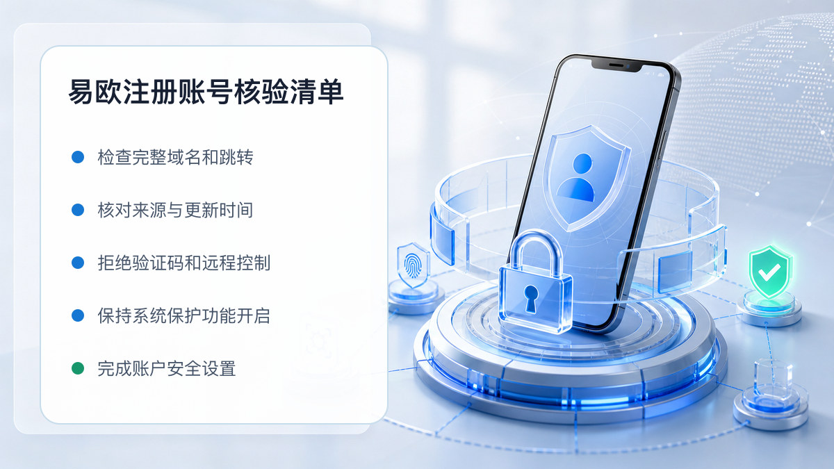 易欧注册账号：新用户注册核验清单 图 1