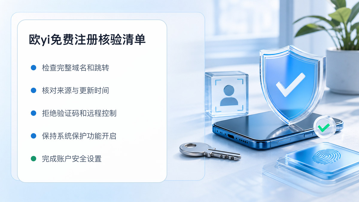 欧yi免费注册：注册入口与账户安全指南 图 1