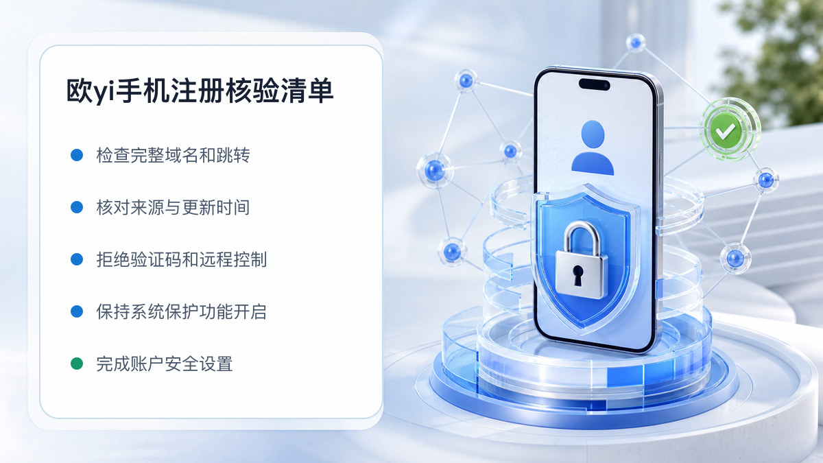 欧yi手机注册：新用户注册核验清单 图 1