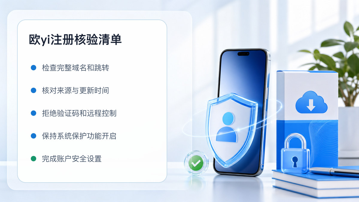 欧yi注册：新用户注册核验清单 图 1