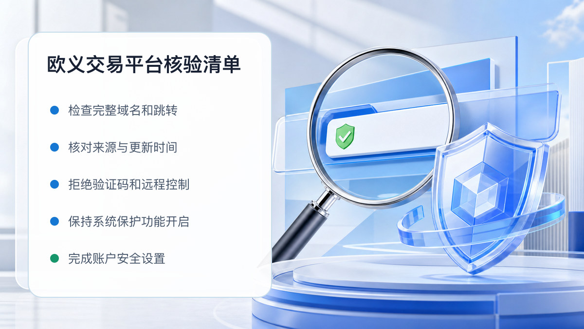 欧义交易平台：页面真实性检查方法 图 1