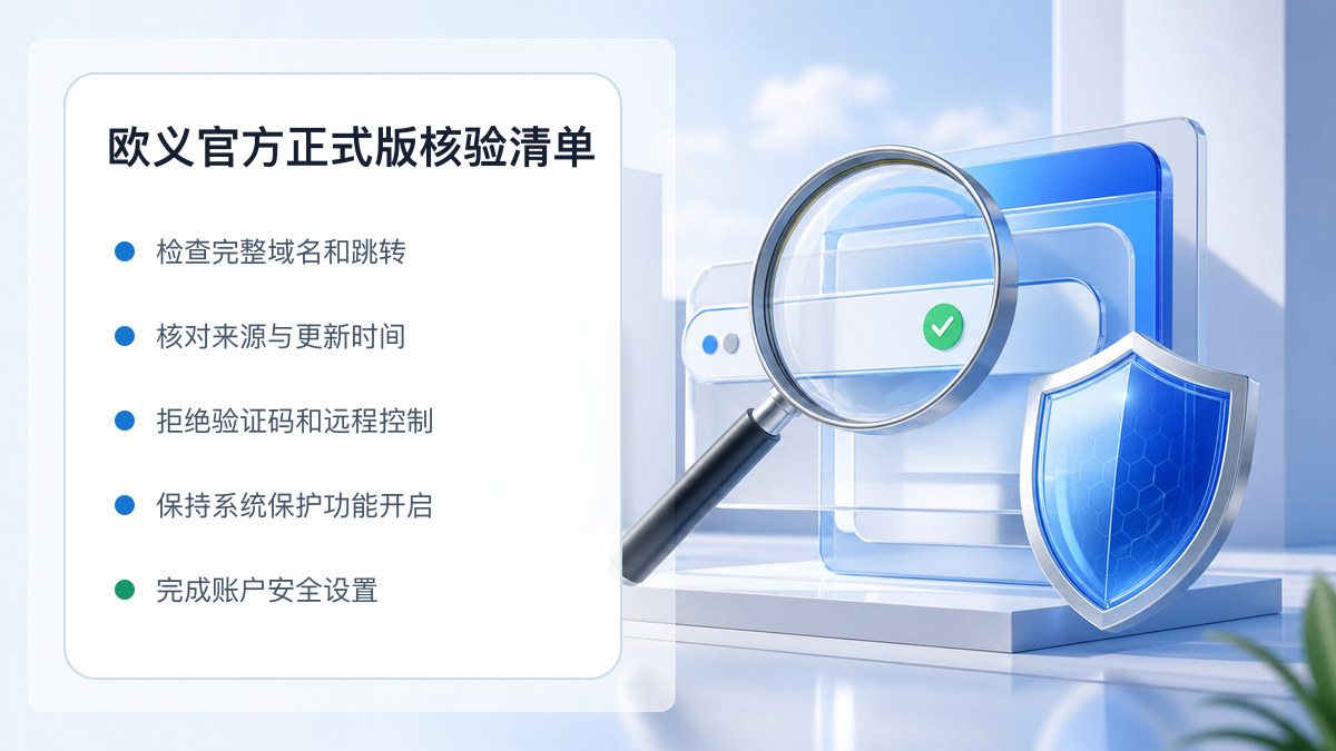 欧义官方正式版：入口识别与安全访问步骤 图 1