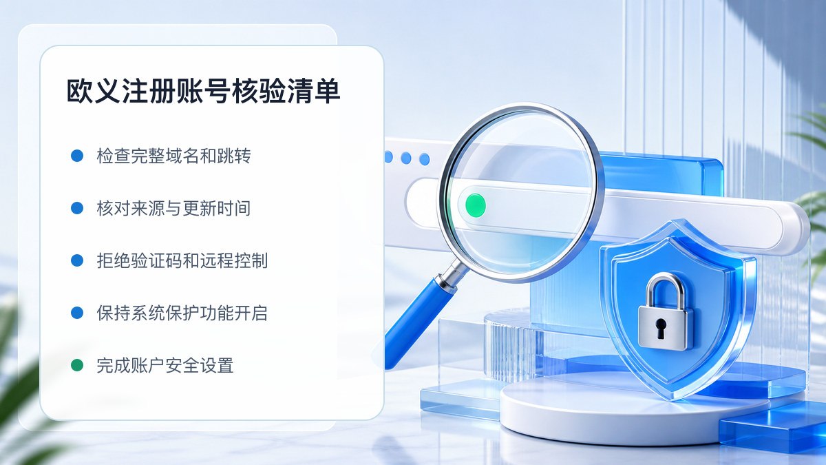 欧义注册账号：新用户注册核验清单 图 1