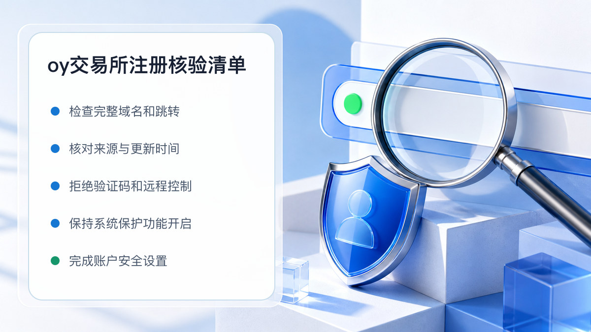 oy交易所注册：新用户注册核验清单 图 1