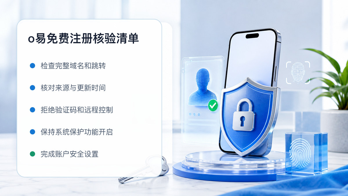 o易免费注册：新用户注册核验清单 图 1