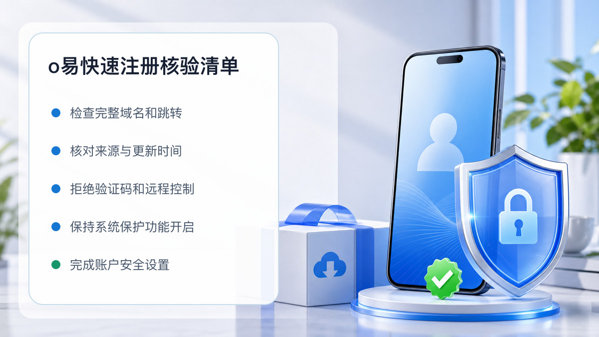 o易快速注册：新用户注册核验清单 图 1