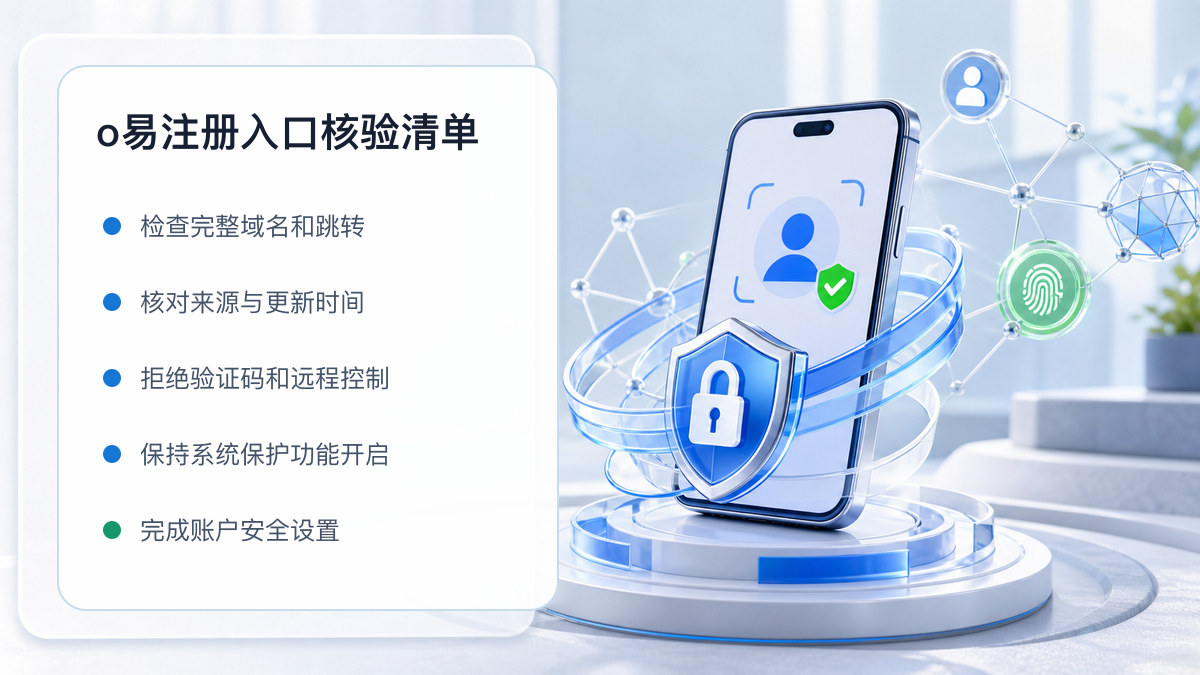 o易注册入口：新用户注册核验清单 图 1