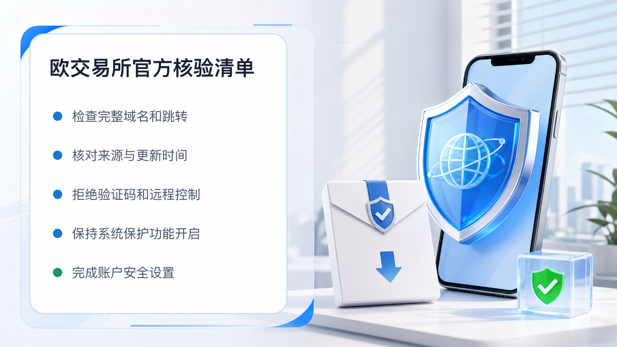 欧交易所官方：页面真实性检查方法 图 1