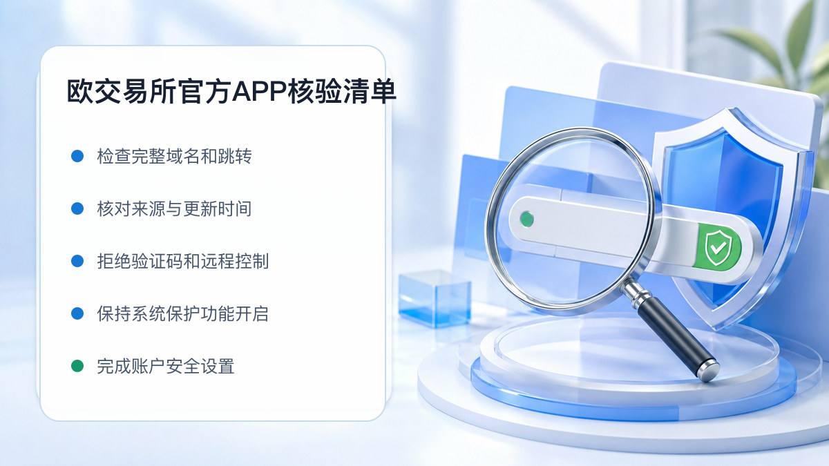 欧交易所官方APP：安装前后的核验步骤 图 1